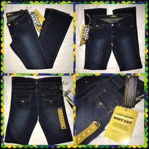 Iron Horse Women's Dark Blue Boot Cut Jeans Sz 4